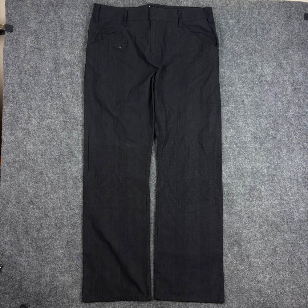 Lip Service Vintage Pinstripe Gothic Pants Black Style 46-375-g-ht Size 36 USA